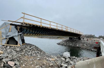 Långholmsströmsbrons brobalk med form