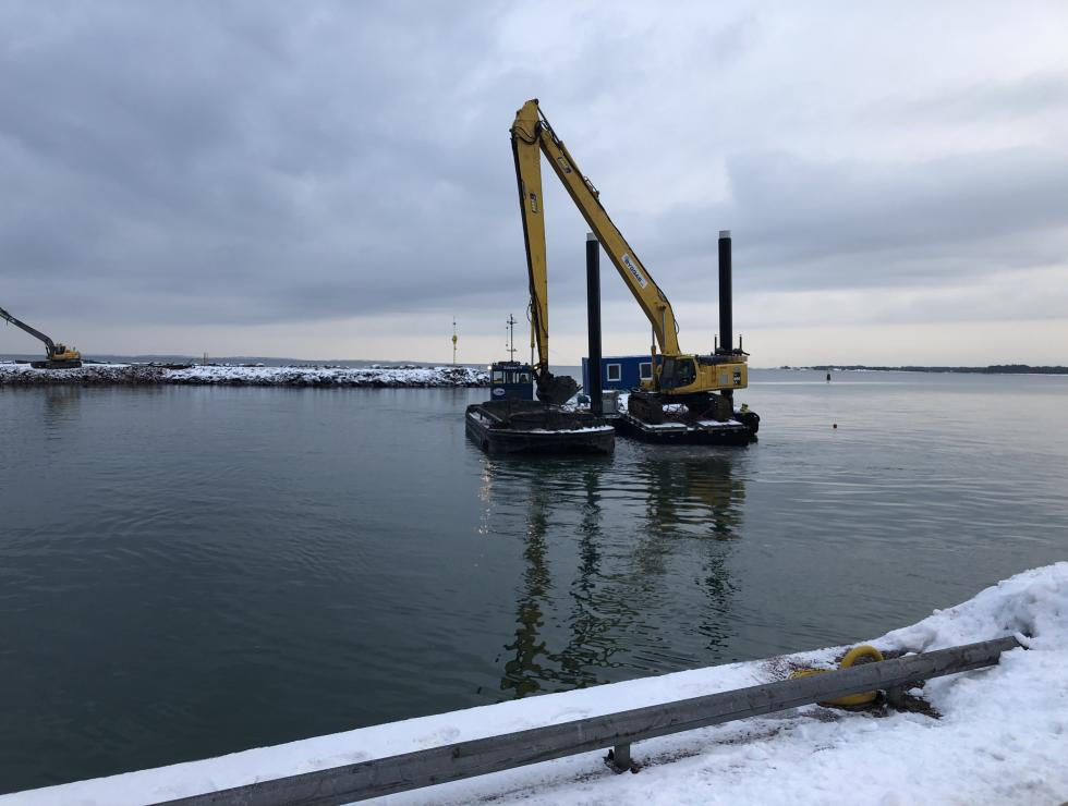 Fördjupning av hamn