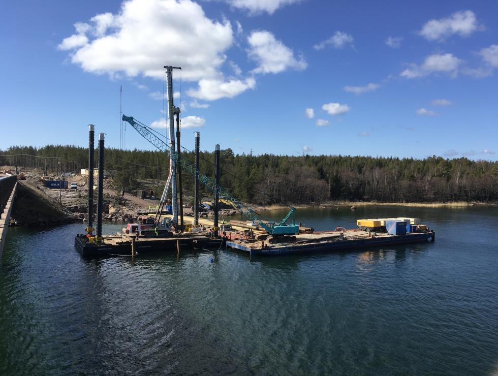 Fundation for new bridge