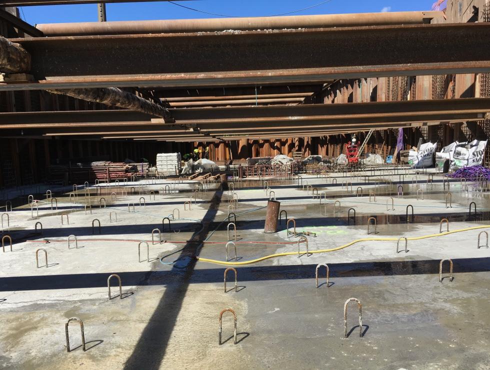 Dock emty for casting slab