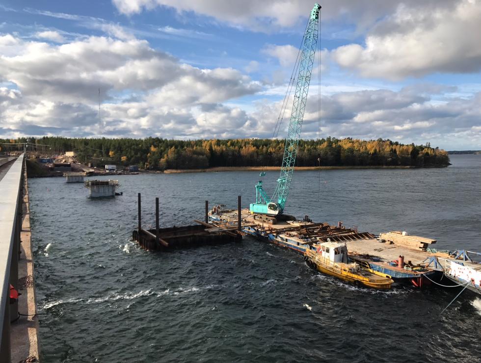 Fundation for new bridge